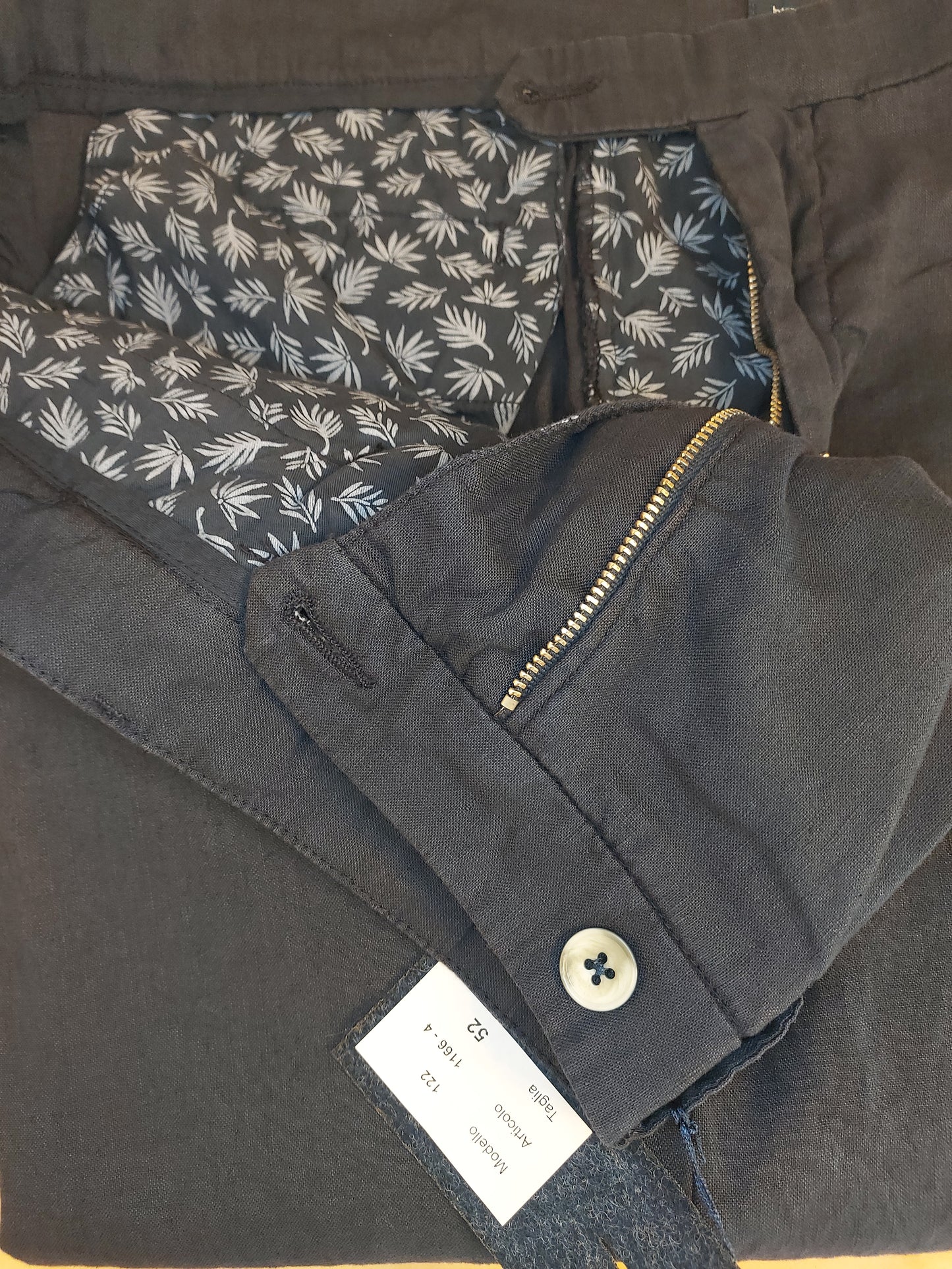 PANTALONE UOMO LINO 0861