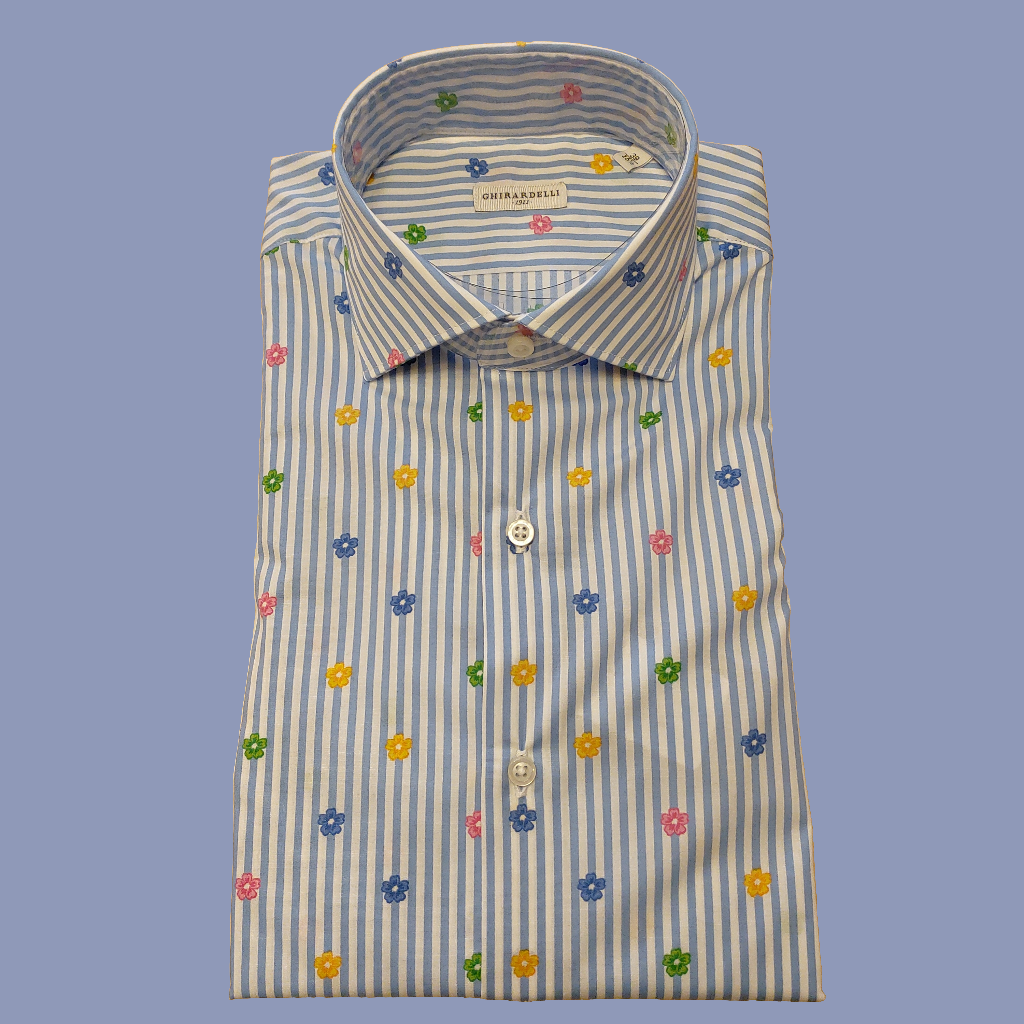 CAMICIA UOMO GHIRARDELLI COLLO FRANCESE C3311 P66 878