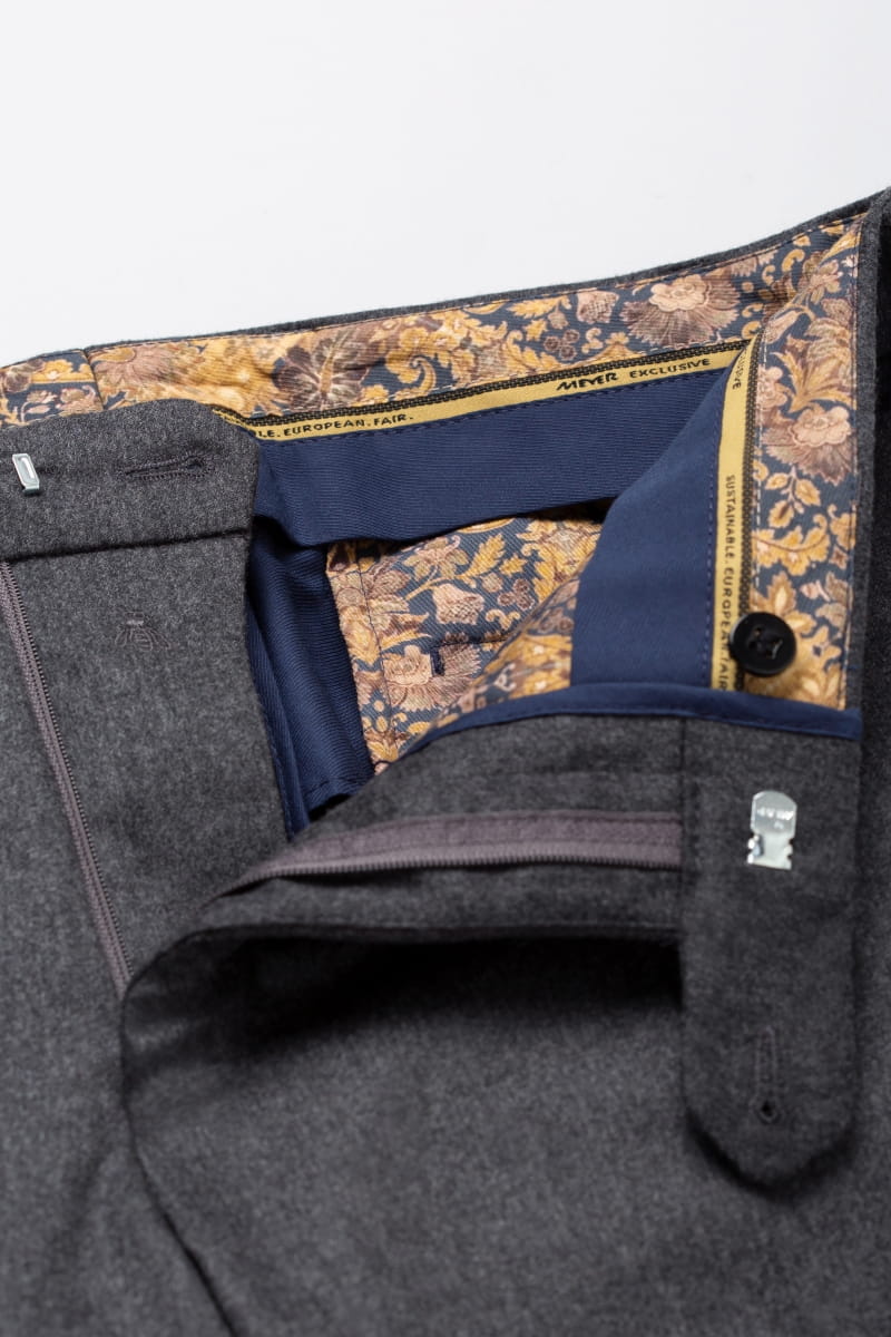 PANTALONE UOMO LANA INVERNALE FLANELLA MEYER DR4 BONN 8901