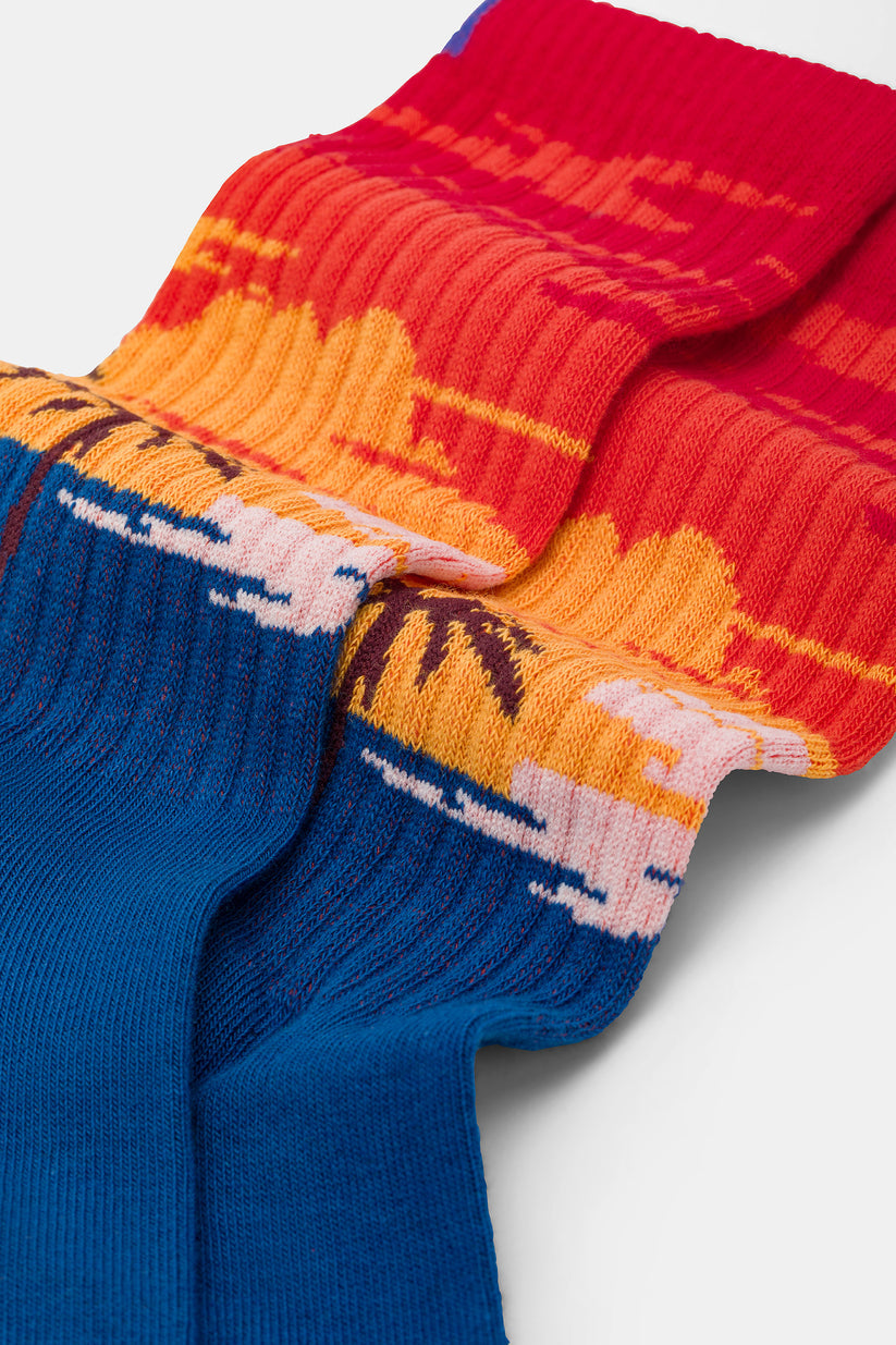 CALZE UOMO 34 RED SPORTY SUNSET 64B04G