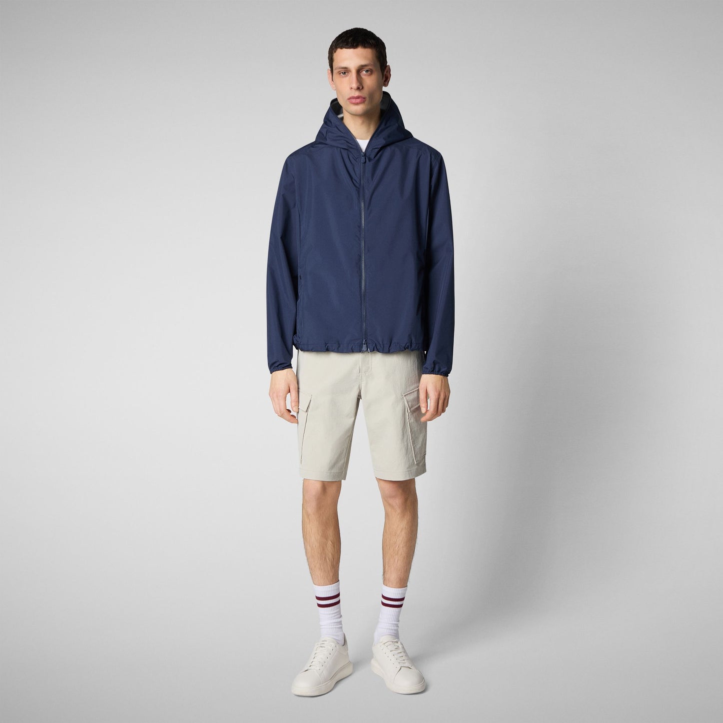 GIUBBOTTO LEGGERO CON CAPPUCCIO UOMO SAVE THE DUCK PE ZAYN D30571M WIND