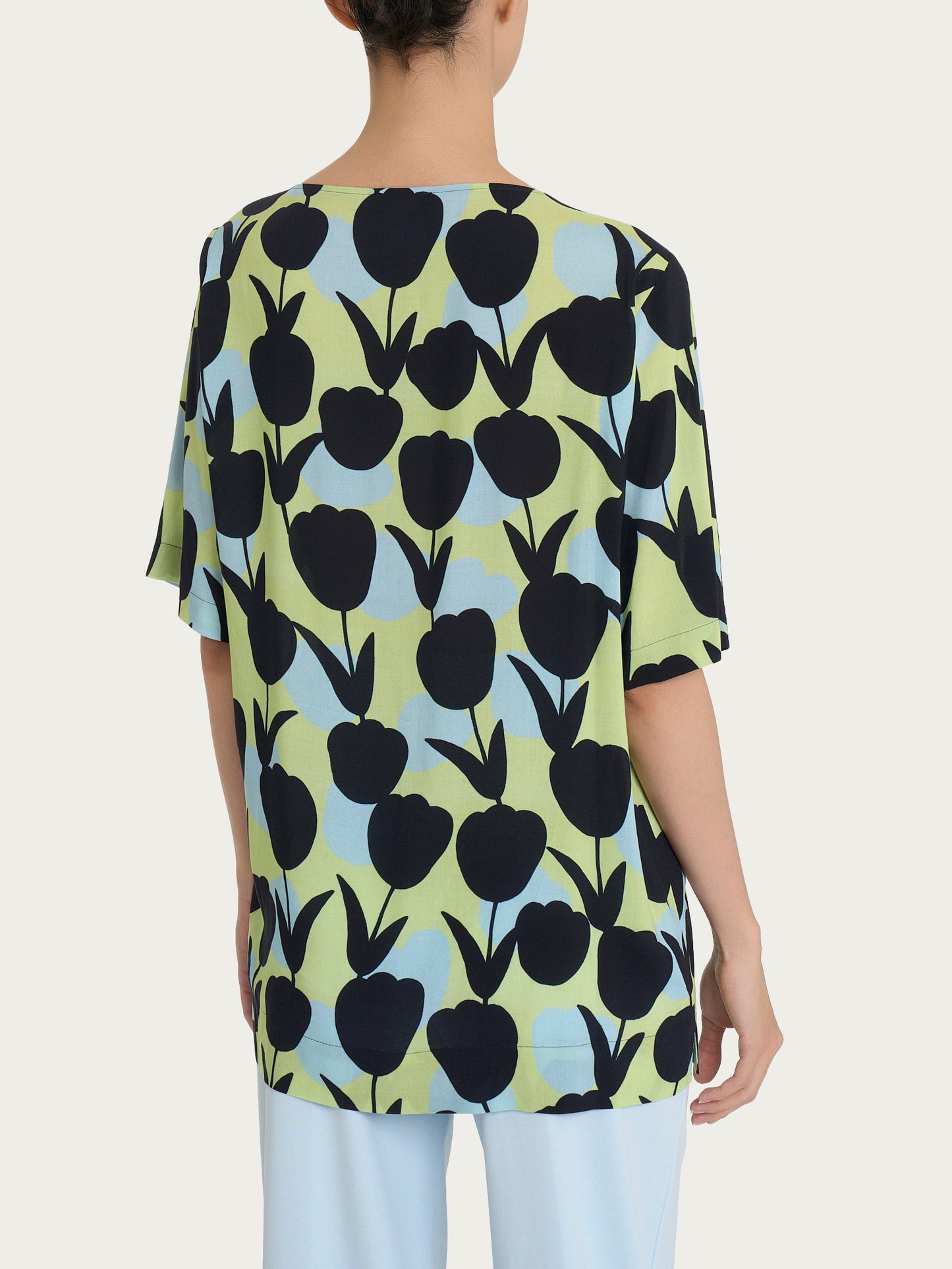 CAMICIA DONNA RAGNO MM FANTASIA PE DQ26S7