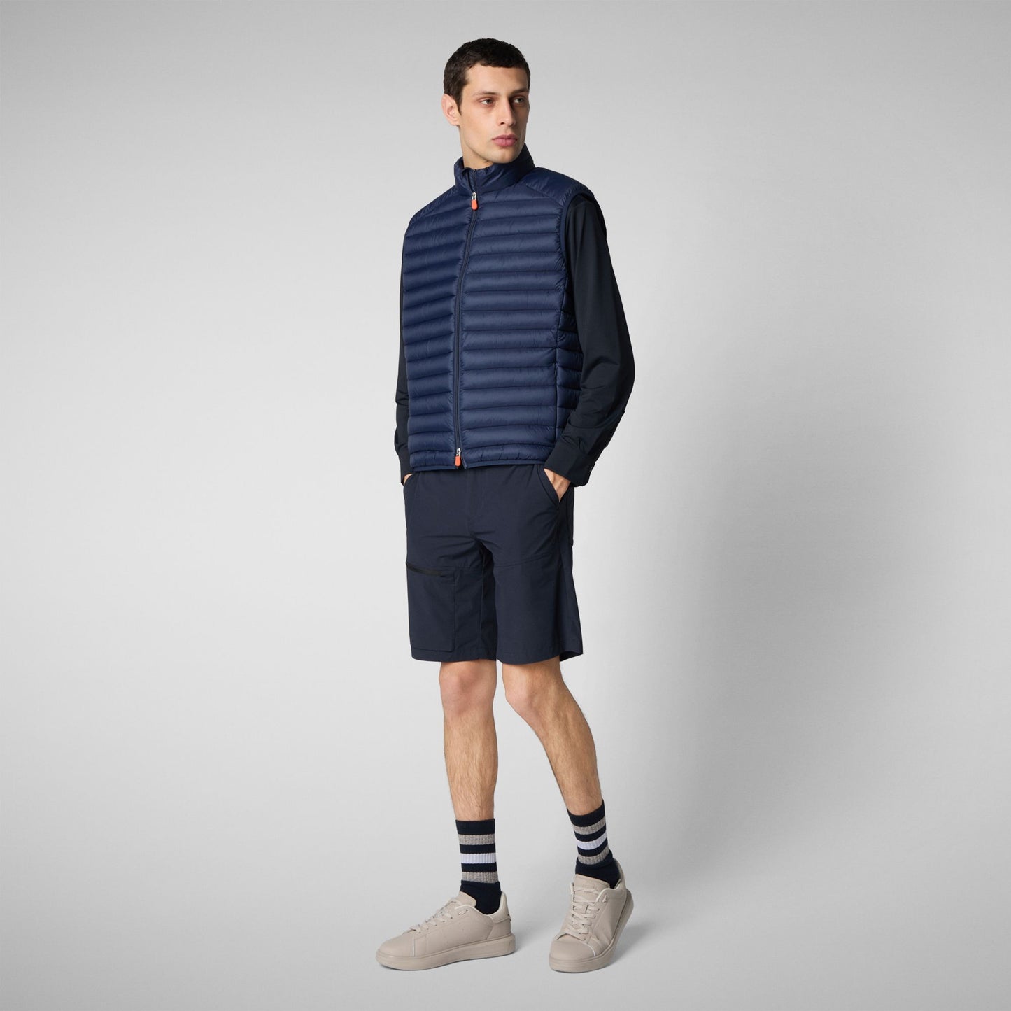 PIUMINO SENZA MANICHE UOMO PE SAVE THE DUCK ADAM D82410M GAGA