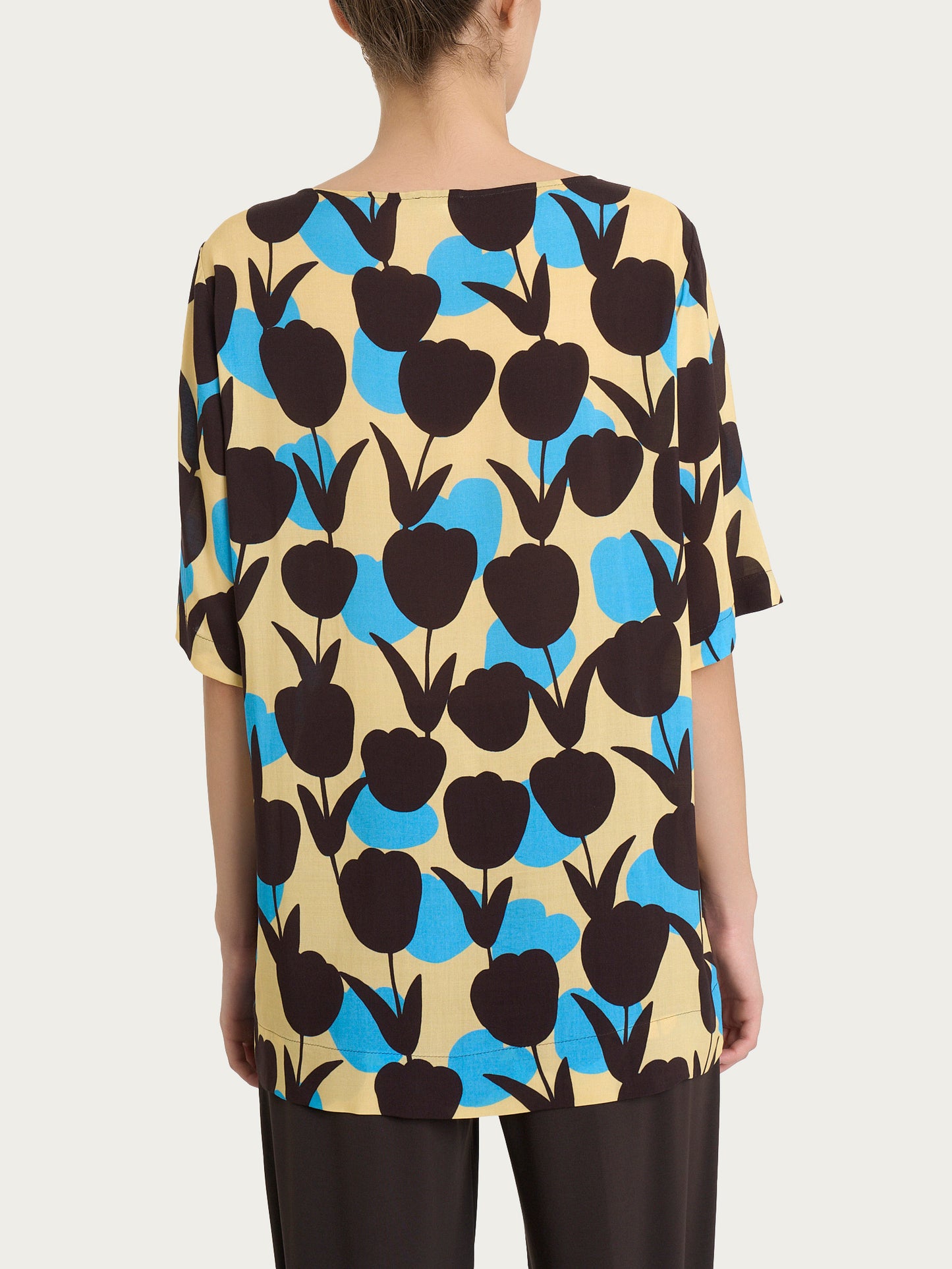 CAMICIA DONNA RAGNO MM FANTASIA PE DQ26S7