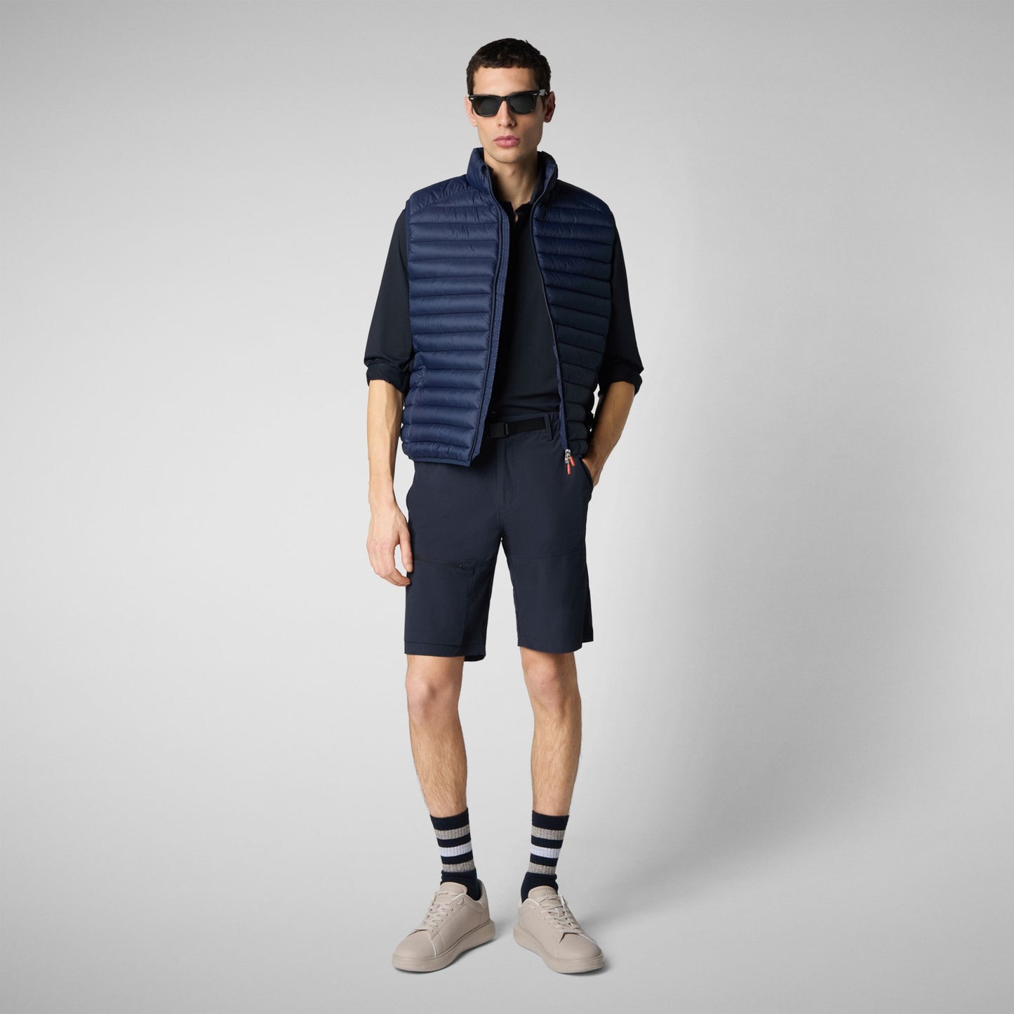 PIUMINO SENZA MANICHE UOMO PE SAVE THE DUCK ADAM D82410M GAGA