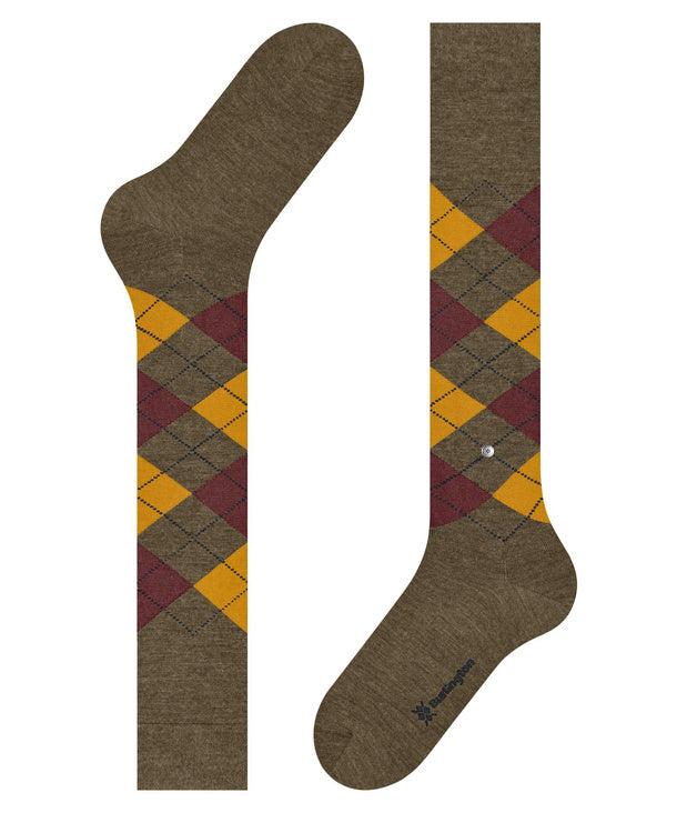 CALZE UOMO BURLINGTON EDINBURGH MELANGE LUNGA