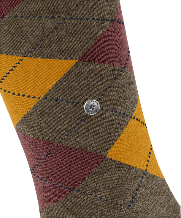 CALZE UOMO BURLINGTON EDINBURGH MELANGE LUNGA