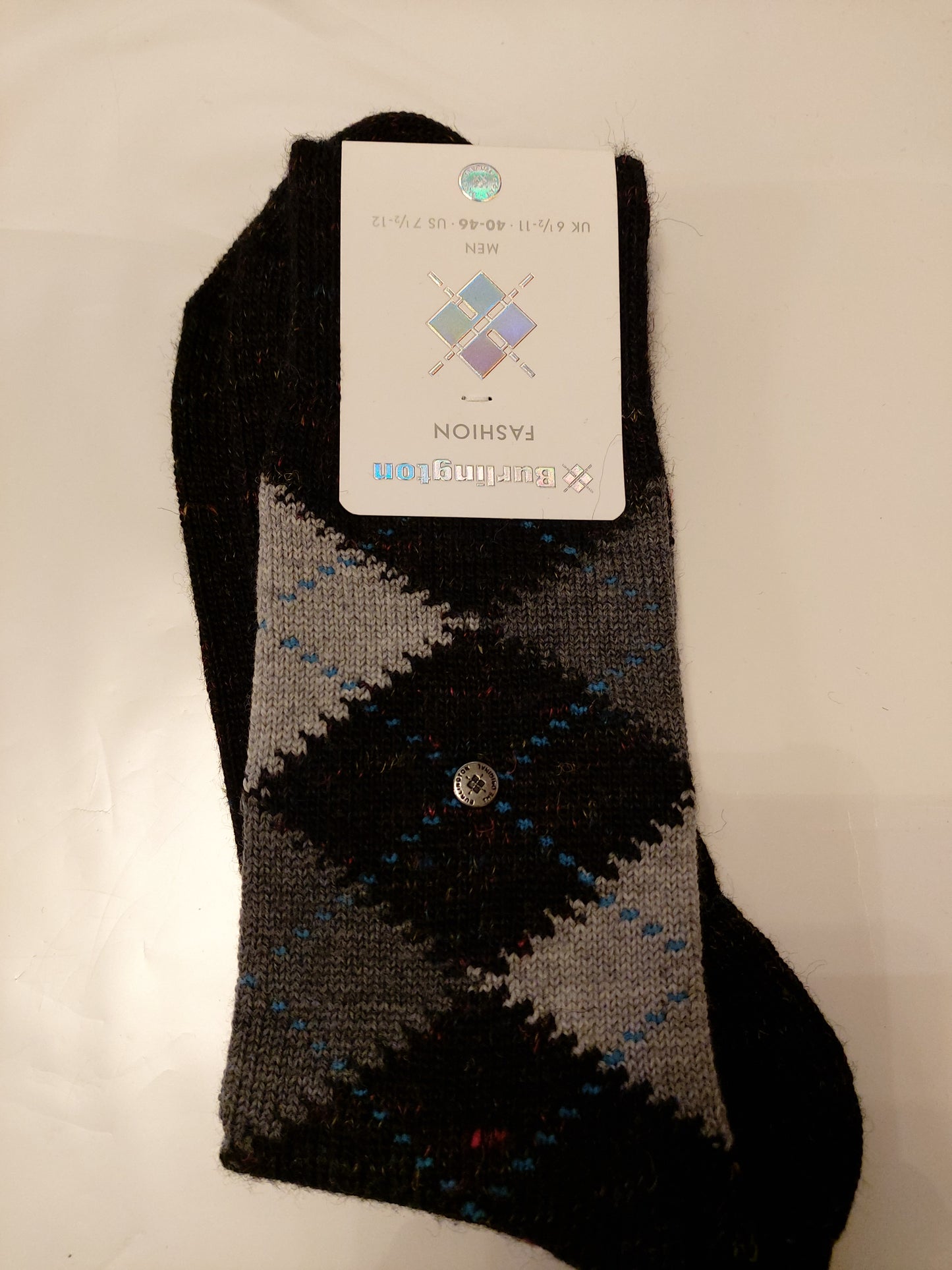 CALZE UOMO BURLINGTON 20568 LOSANGA CORTA FASHION