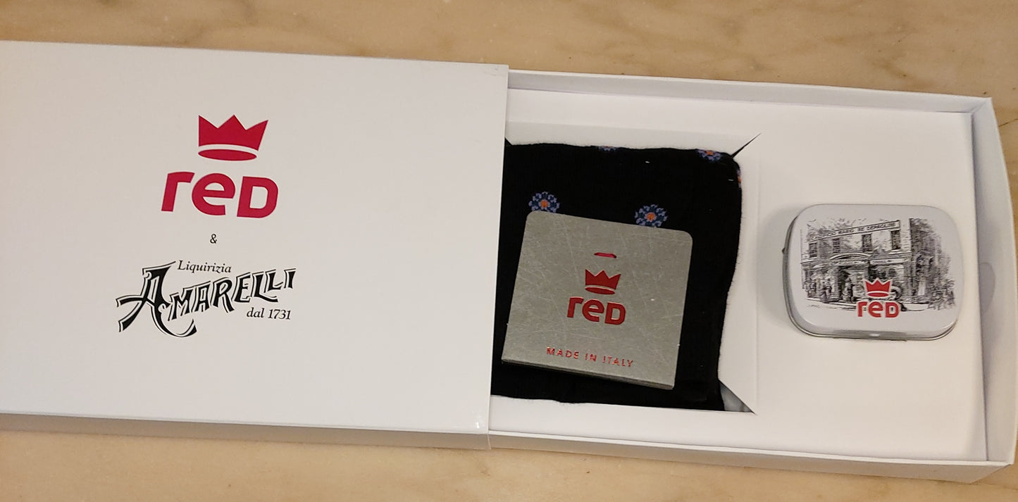 CALZE UOMO RED & AMARELLI DISEGNO CRAVATTA