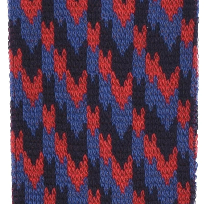 CALZE UOMO LUNGA RED JACQUARD FRECCIE 64122G