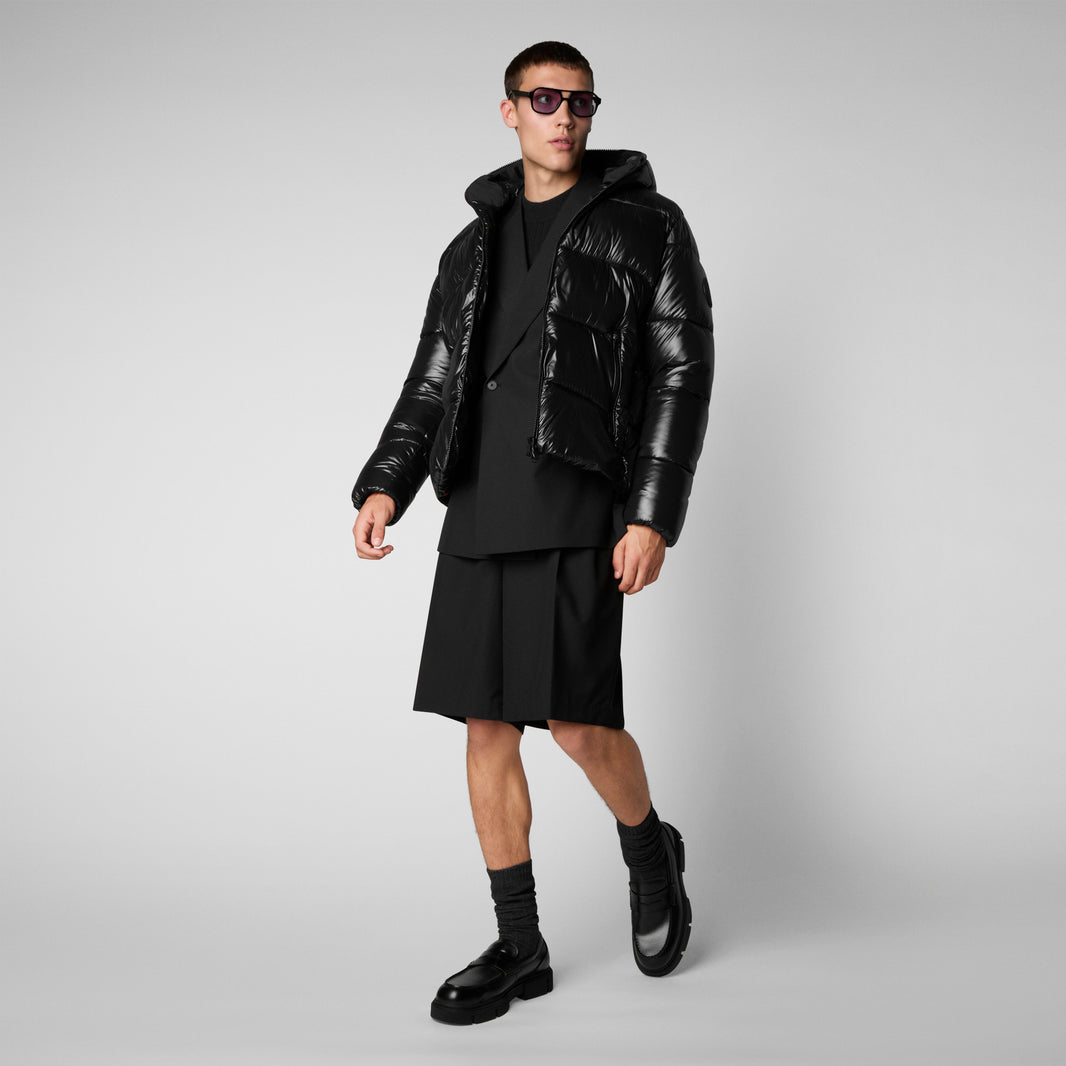 PIUMINO UOMO CON CAPPUCCIO SAVE THE DUCK EDGARD D31280M LUCK