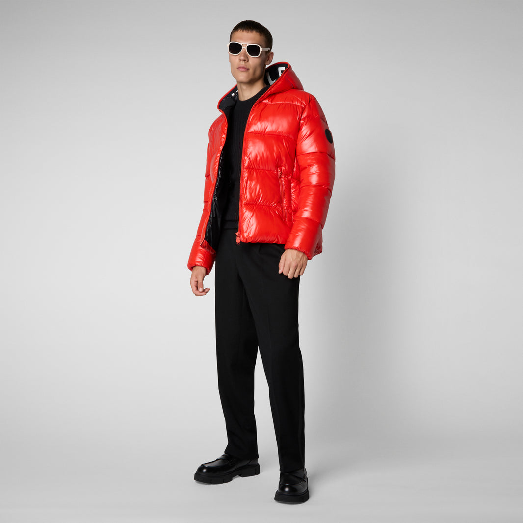 PIUMINO UOMO CON CAPPUCCIO SAVE THE DUCK EDGARD D31280M LUCK