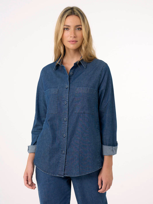 CAMICIA JEANS DONNA PE RAGNO SHACKET DM67SC