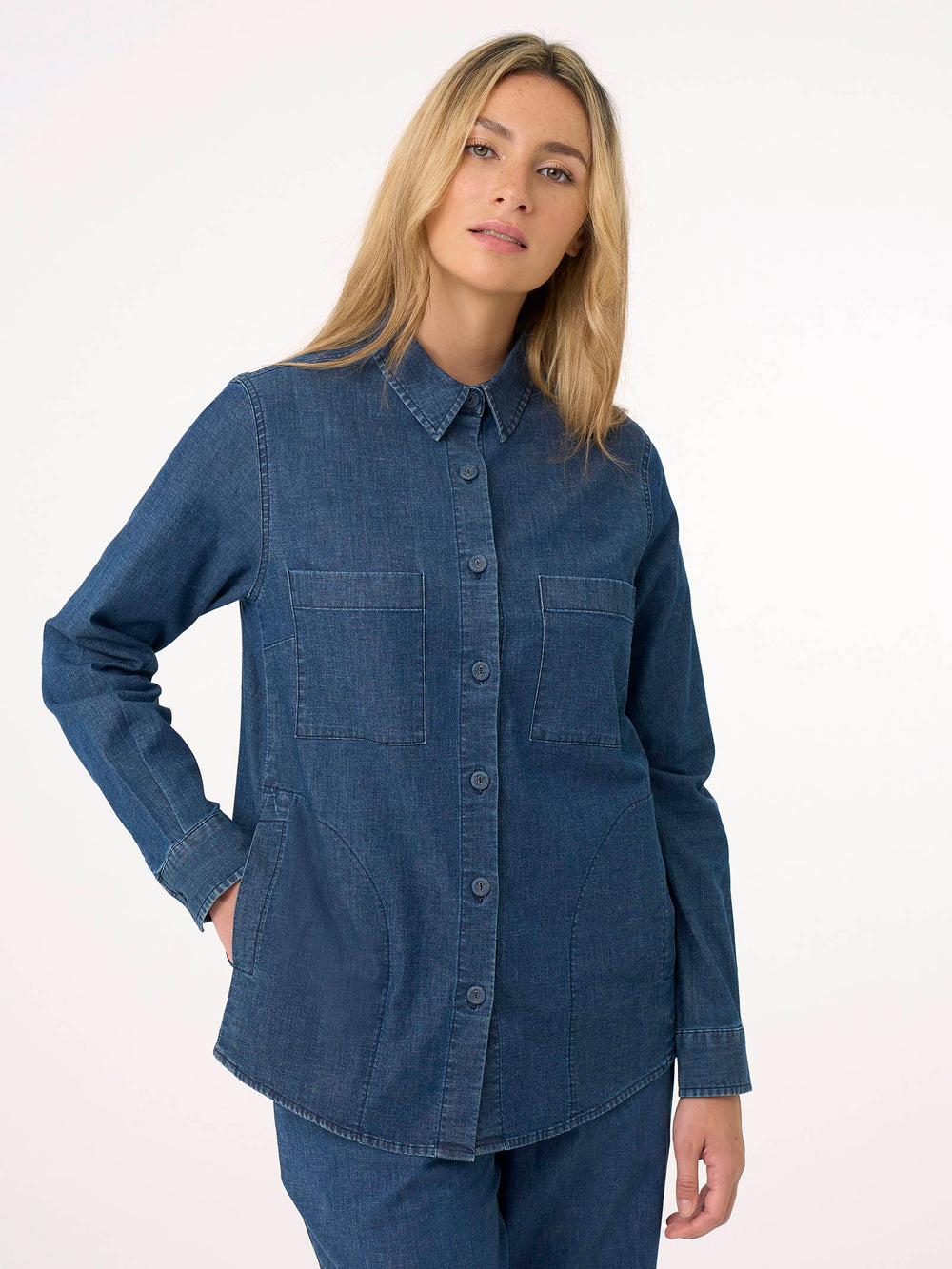 CAMICIA JEANS DONNA PE RAGNO SHACKET DM67SC