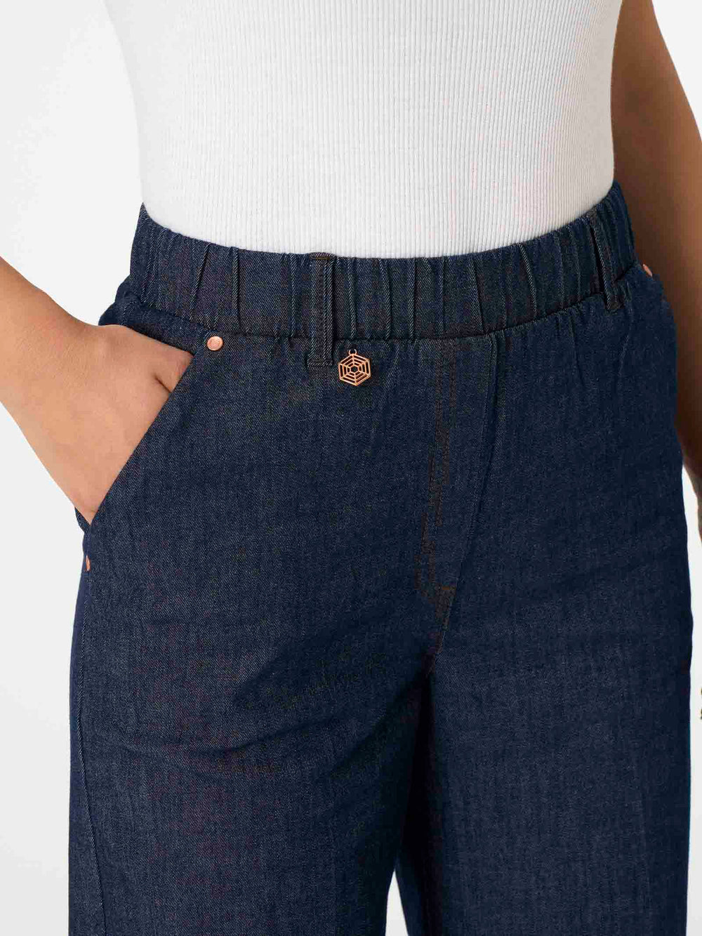 JEANS DONNA LEGGERO PE RAGNO CROPPED DN18P4