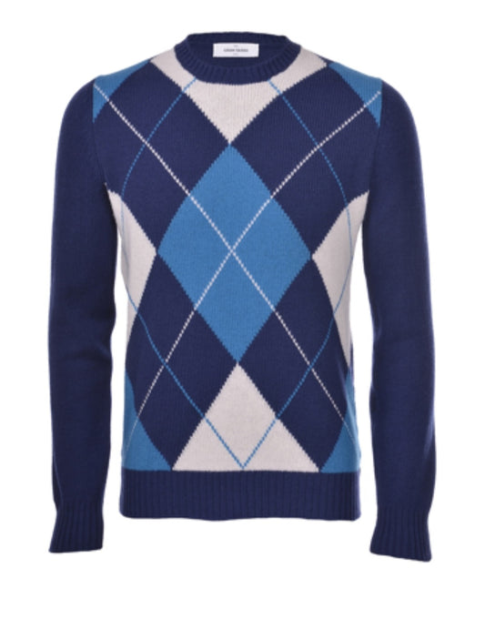 PULL UOMO GIROCOLLO LOSANGHE LANA GRANSASSO 13111 22630