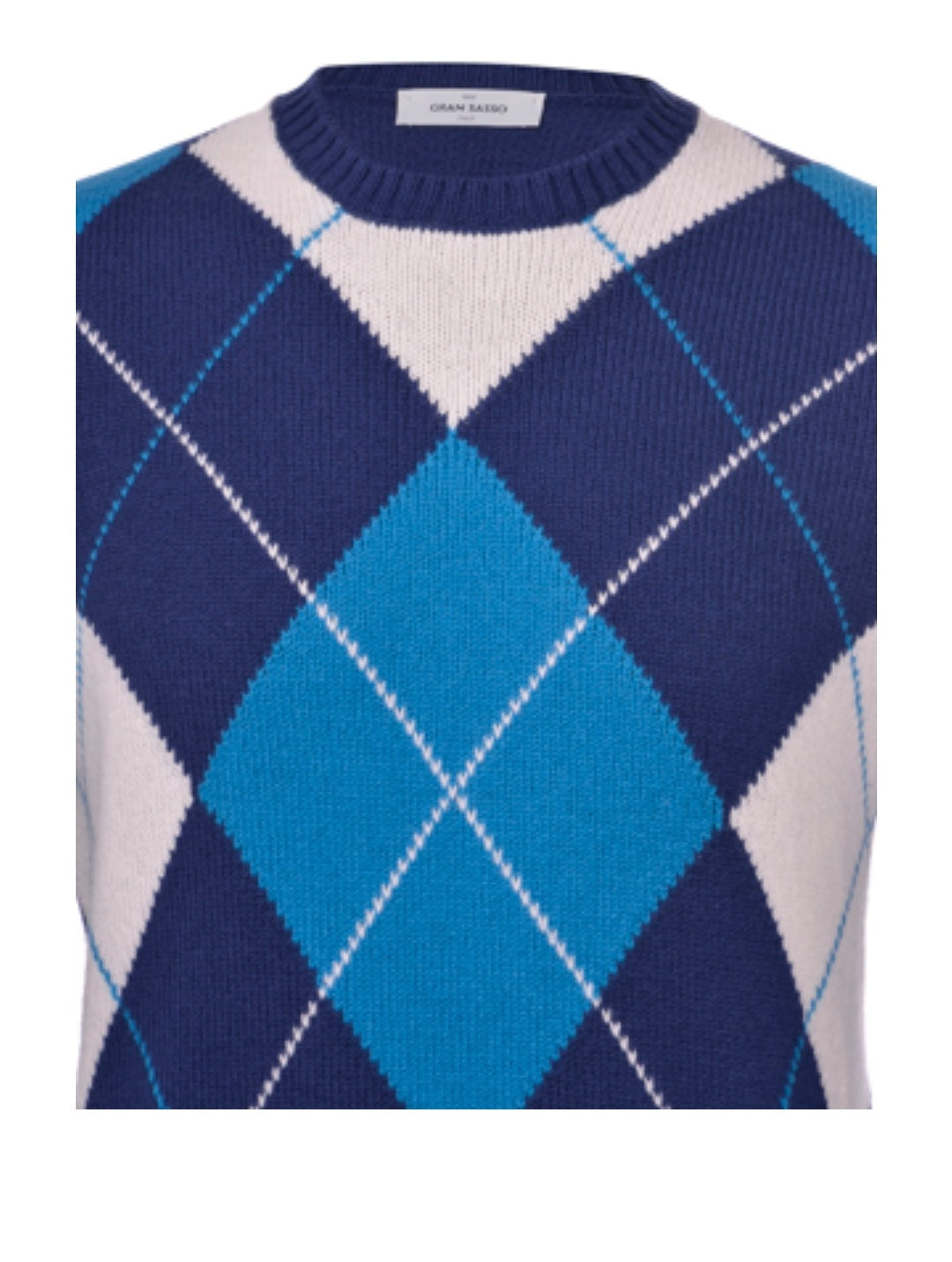 PULL UOMO GIROCOLLO LOSANGHE LANA GRANSASSO 13111 22630