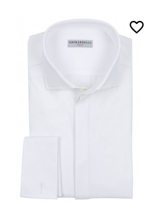 CAMICIA UOMO GHIRARDELLI POLSO DOPPIO NEXT B870 FR064