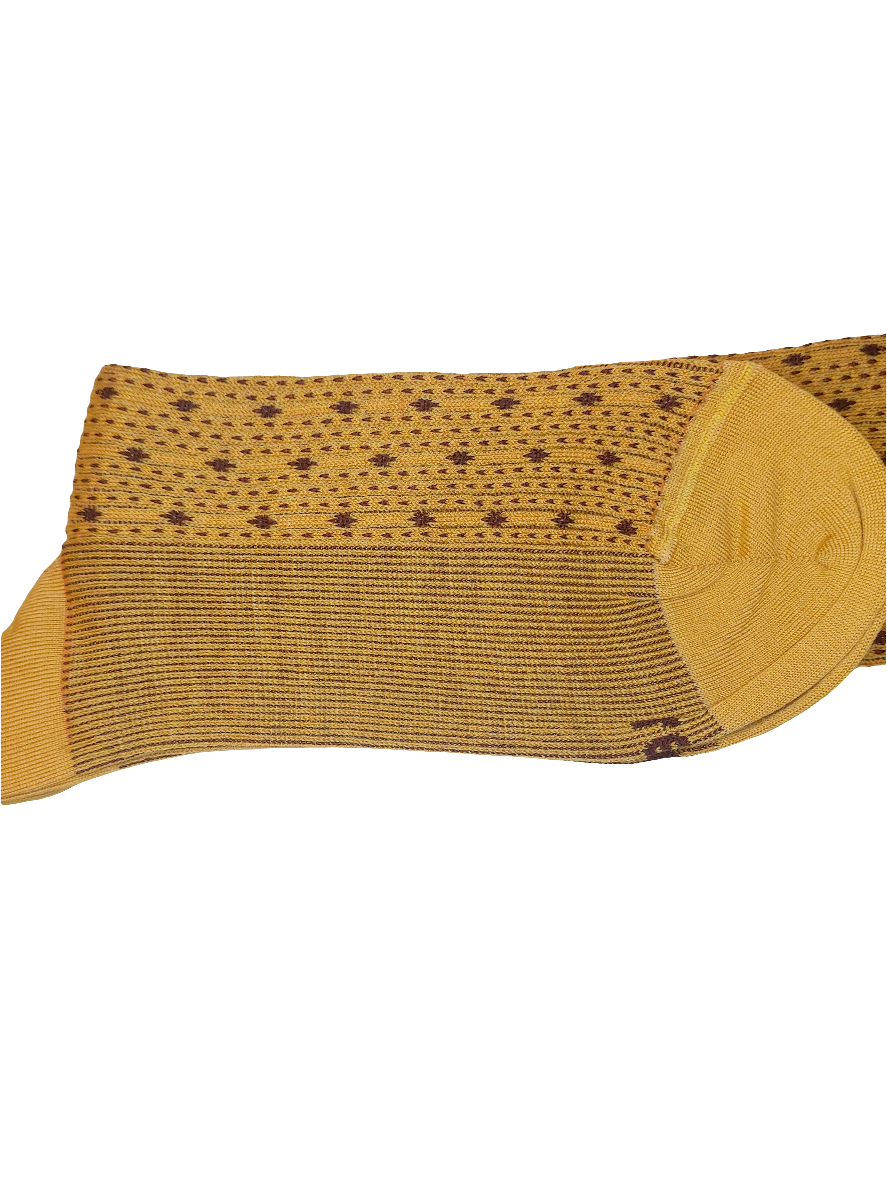 CALZE UOMO LUNGA RED JACQUARD PUNTINATO LANA 63306G