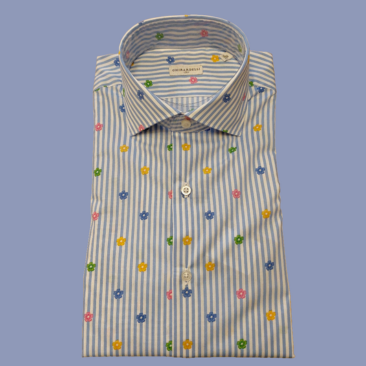 CAMICIA UOMO GHIRARDELLI COLLO FRANCESE C3311 P66  878