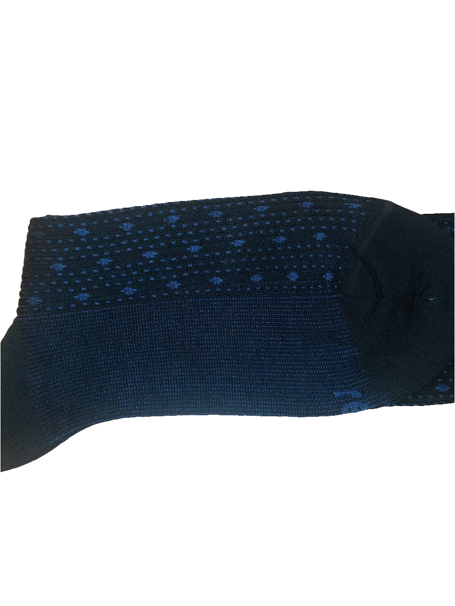 CALZE UOMO LUNGA RED JACQUARD PUNTINATO LANA 63306G