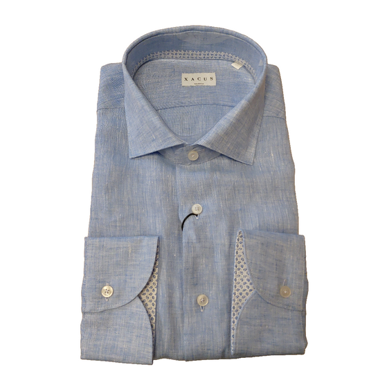 CAMICIA UOMO LINO E COTONE  XACUS 61923 558ML