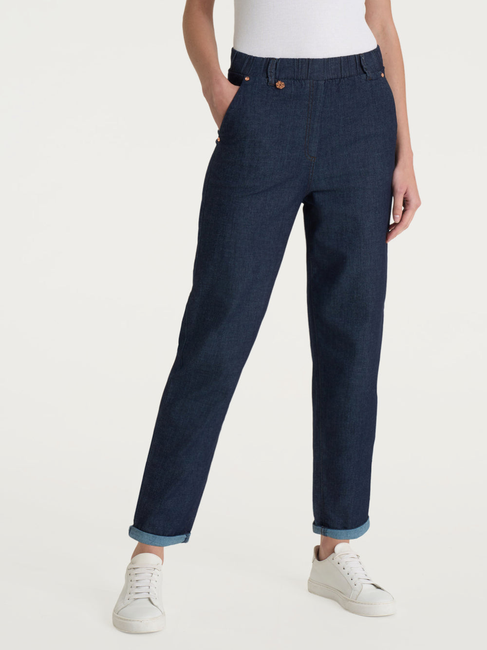 JEANS DONNA LEGGERO CARROT PE RAGNO CROPPED DN18P7