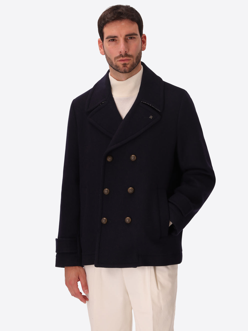 GIACCONE PEACOAT UOMO DOPPIO PETTO DISTRETTO12 MIRO GB1591