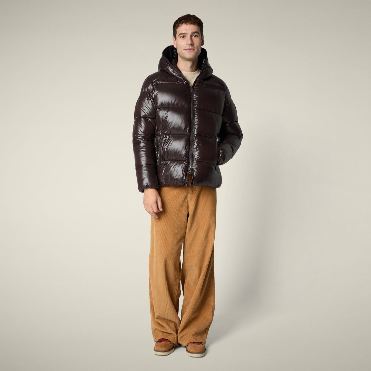 PIUMINO UOMO CON CAPPUCCIO SAVE THE DUCK EDGARD D31280M LUCK