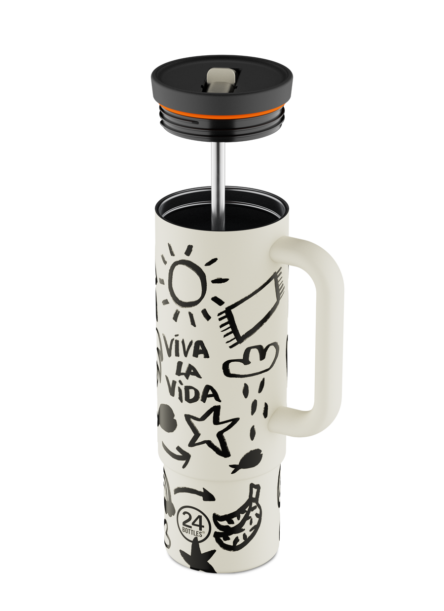 STRAW CUP CLIMA 24 BOTTLE 800ML VIVA LA VIDA