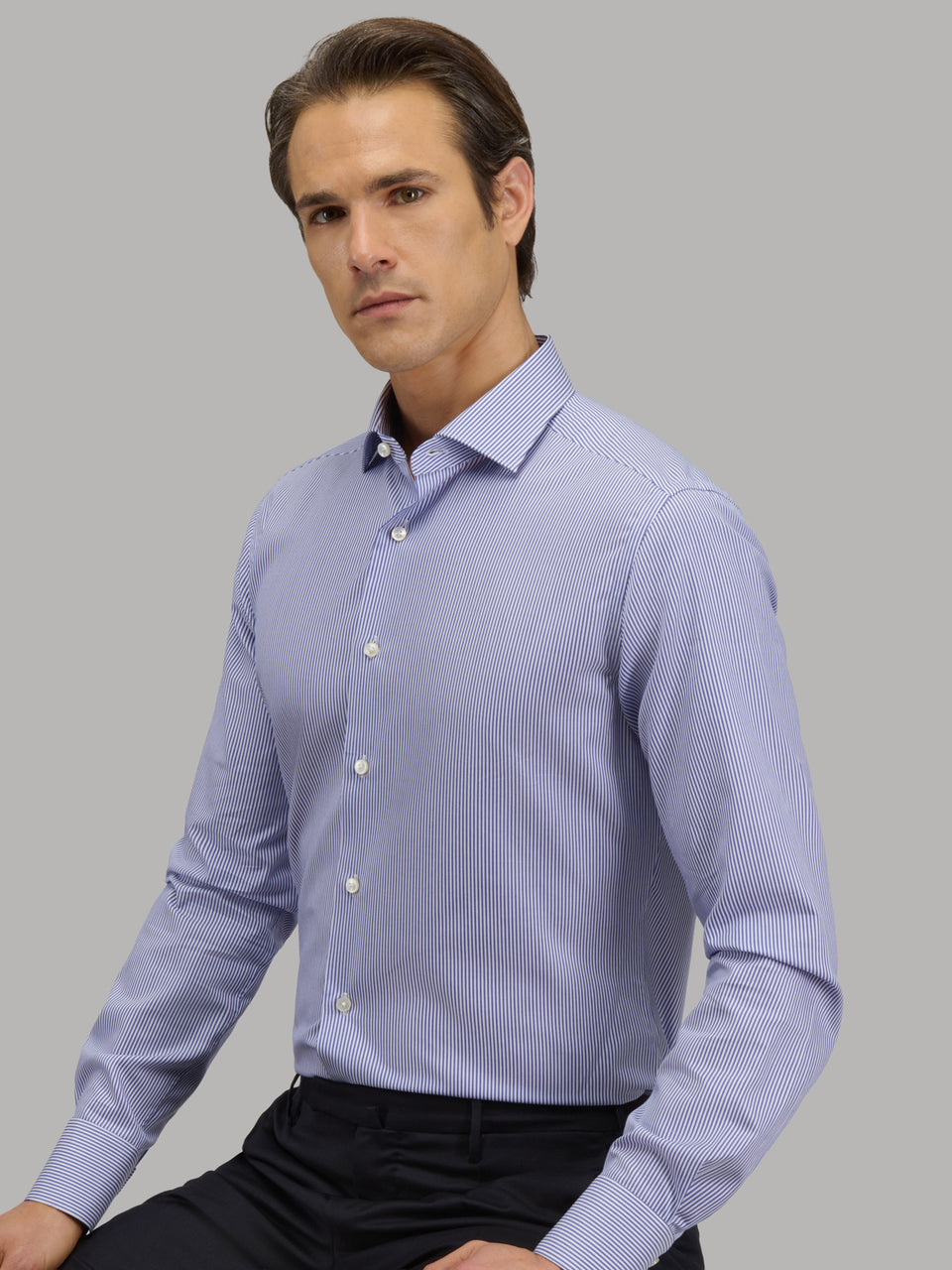 CAMICIA UOMO XACUS TRAVEL SHIRT RIGATA TAYLOR 11810 WF558ML