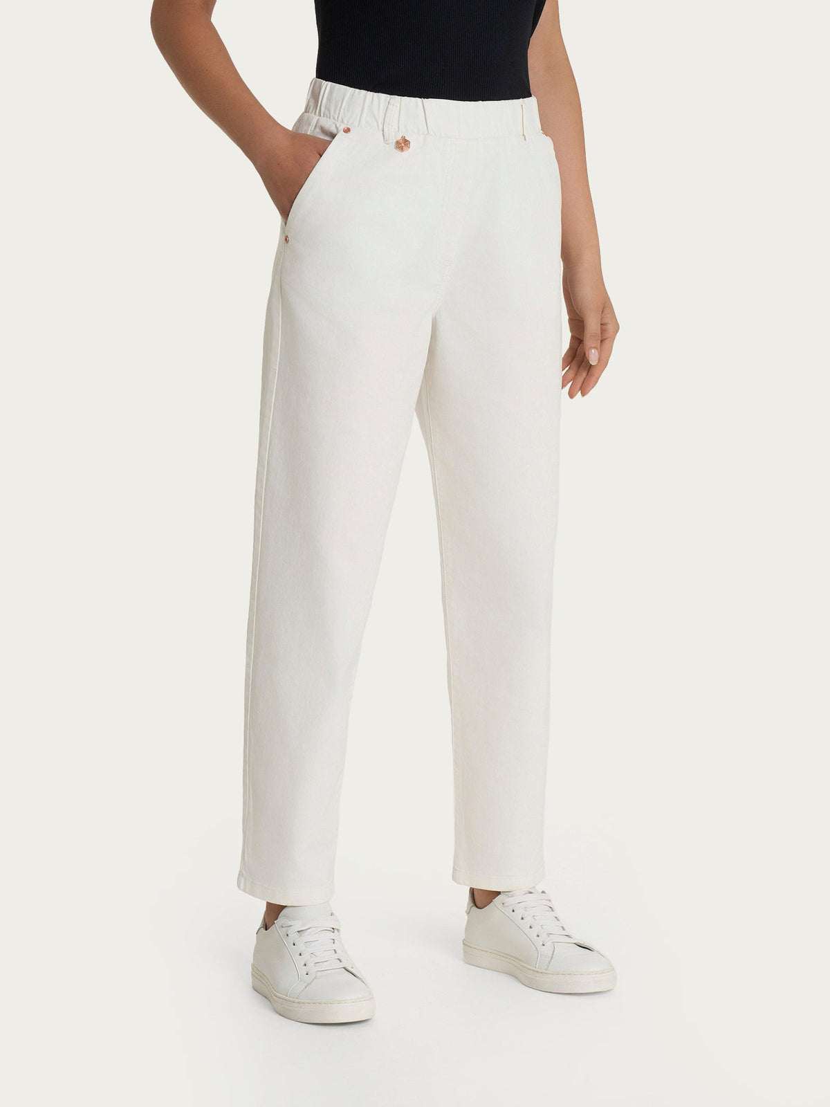 JEANS DONNA LEGGERO CARROT PE RAGNO CROPPED DN18P7