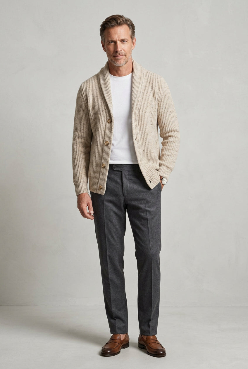 CARDIGAN UOMO LANA SCIALLATO GRAN SASSO 13150 25202