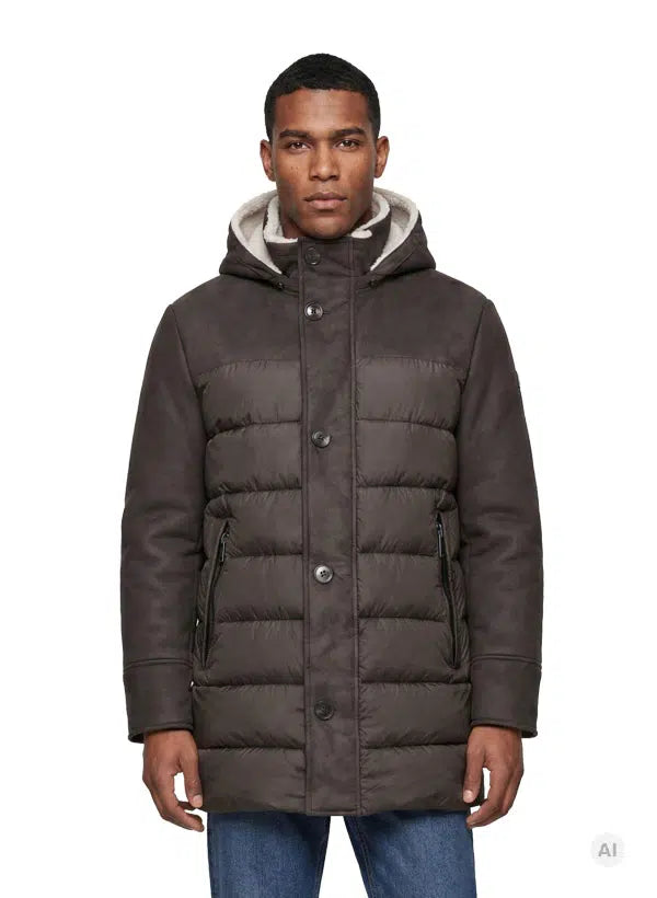 PIUMINO UOMO NYLON E ALCANTARA MILESTONE WYATT
