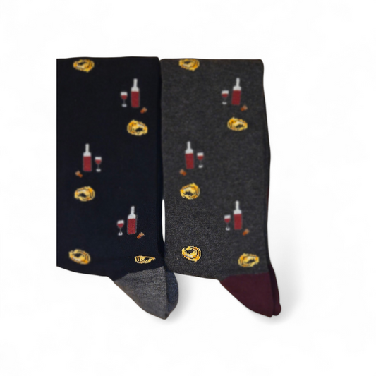 CALZE UOMO TORTELLINO E VINO