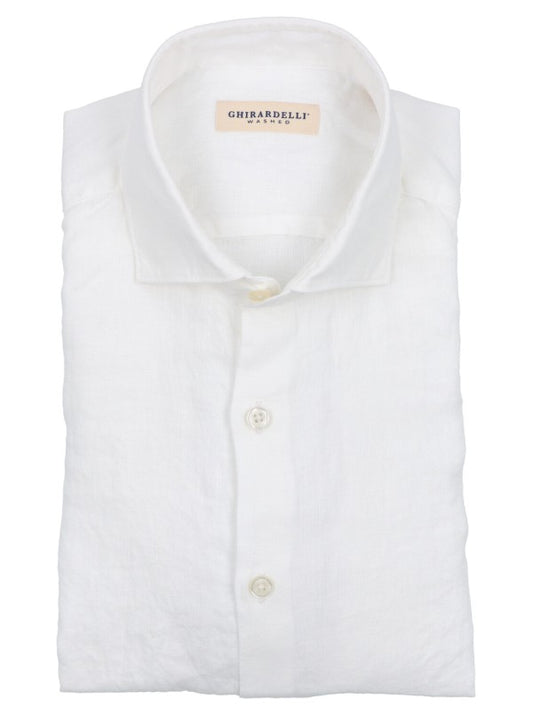 CAMICIA UOMO LINO GHIRARDELLI BOTTONDOWN R208 LB7167