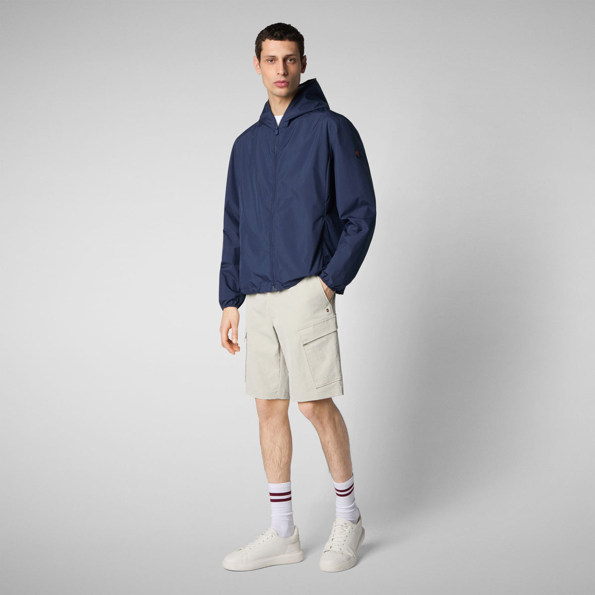 GIUBBOTTO LEGGERO CON CAPPUCCIO UOMO SAVE THE DUCK PE ZAYN D30571M WIND