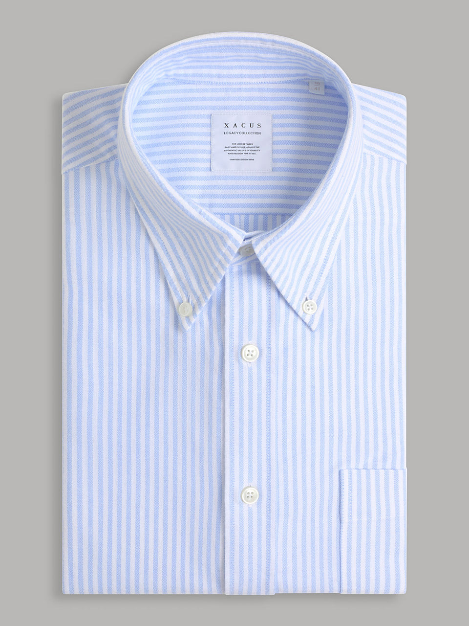 CAMICIA UOMO OXFORD XACUS RIGA WASHED SHIRT 31201 868ML