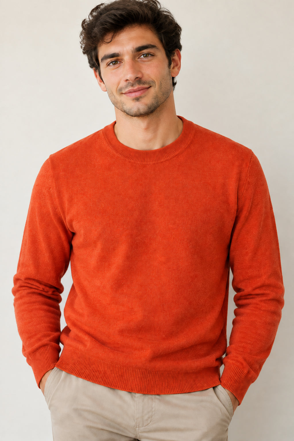 PULLOVER UOMO CACHEMIRE GIROCOLLO UNITO AI001