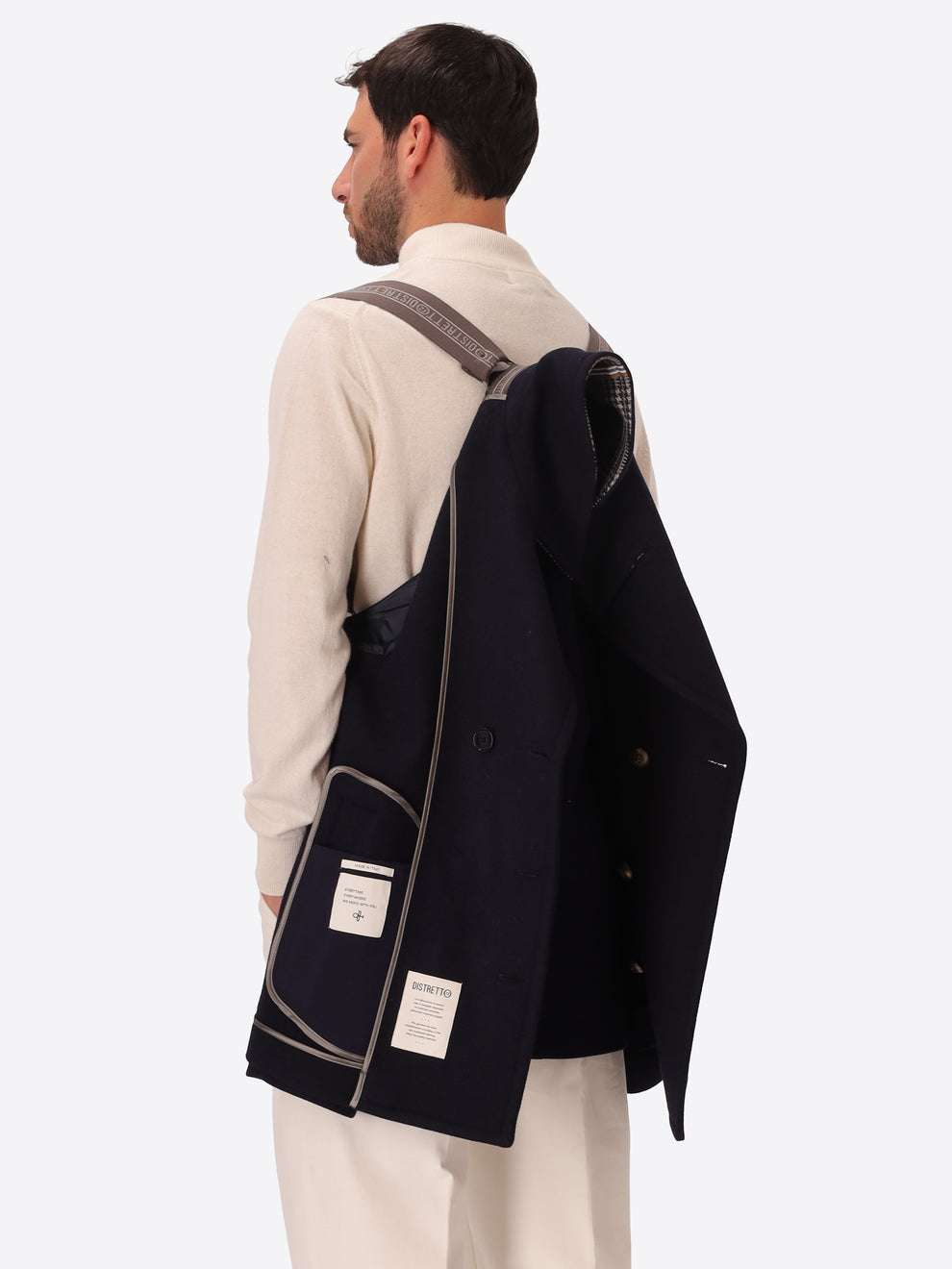 GIACCONE PEACOAT UOMO DOPPIO PETTO DISTRETTO12 MIRO GB1591
