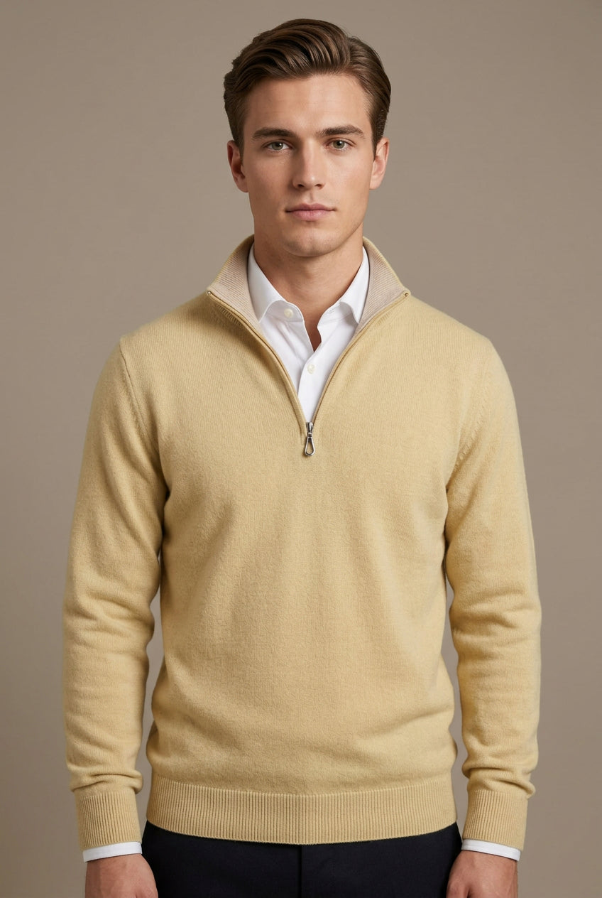 PULLOVER UOMO LUPO ZIP LANA GRAN SASSO 55126 19690 AI