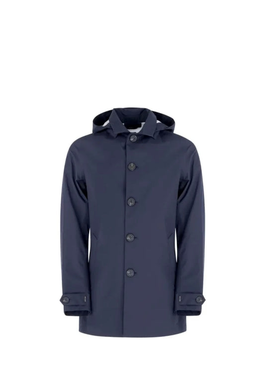 IMPERMEABILE CON CAPPUCCIO UOMO SAVE THE DUCK PE BENJAMIN D42020M GRIN