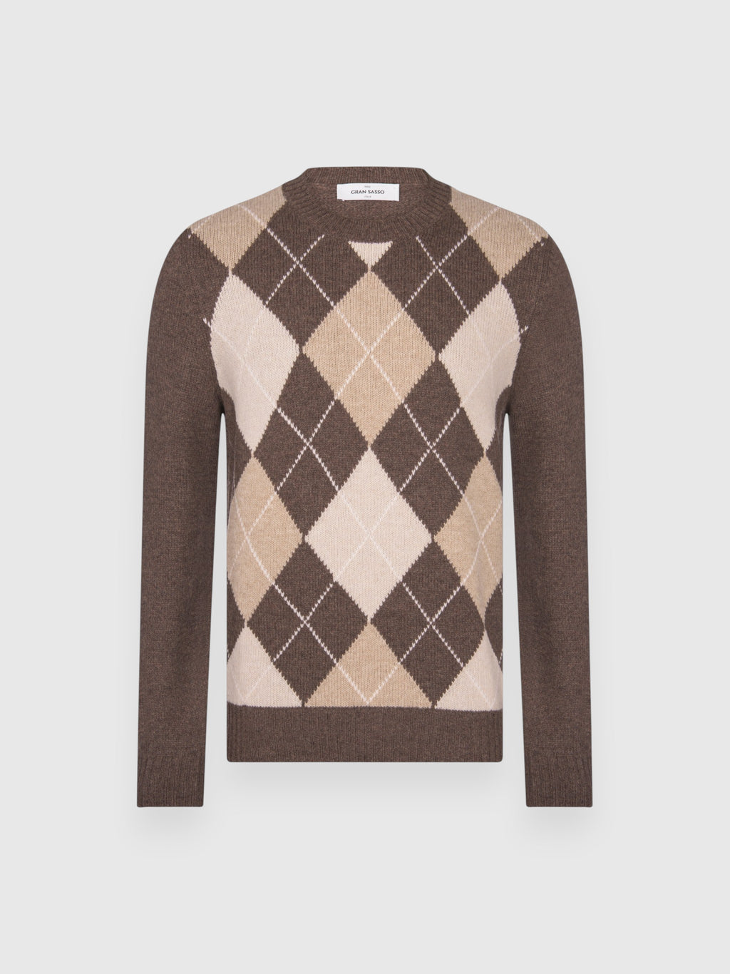 PULLOVER UOMO GIROCOLLO LANA LOSANGHE GRANSASSO 13111 AI