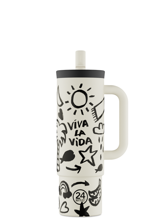 STRAW CUP CLIMA 24 BOTTLE 800ML VIVA LA VIDA