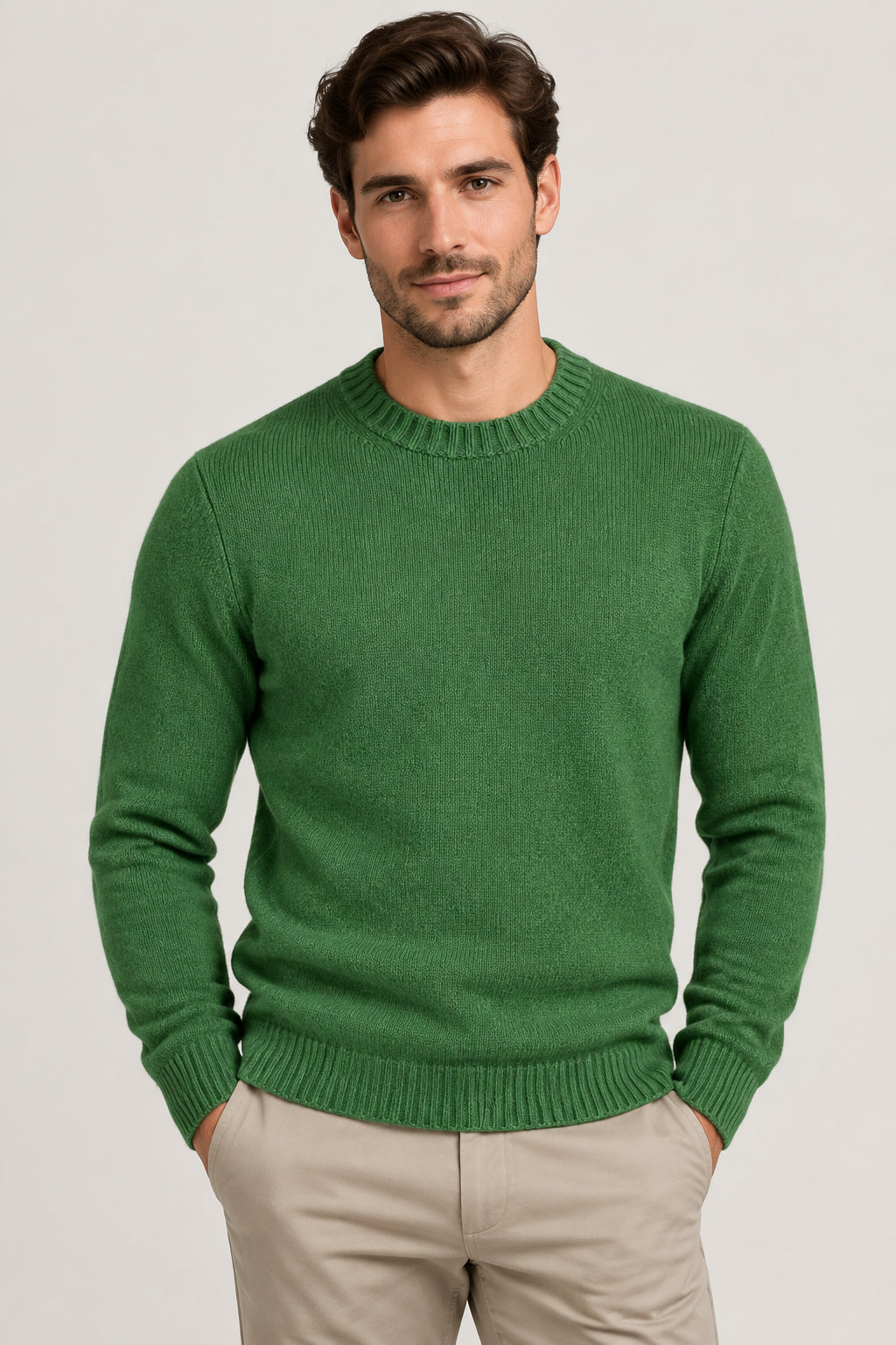 PULLOVER UOMO SHETLAND GIROCOLLO UNITO AI501