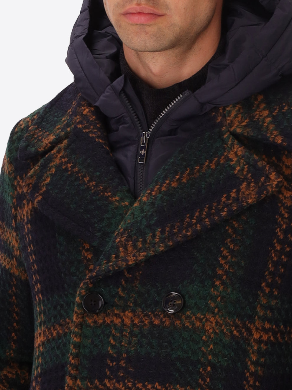 GIACCONE PEACOAT UOMO DOPPIO PETTO OVERCHEK DISTRETTO12 CARAVAGGIO GB1508