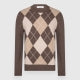 PULLOVER UOMO GIROCOLLO LANA LOSANGHE GRANSASSO 13111 AI