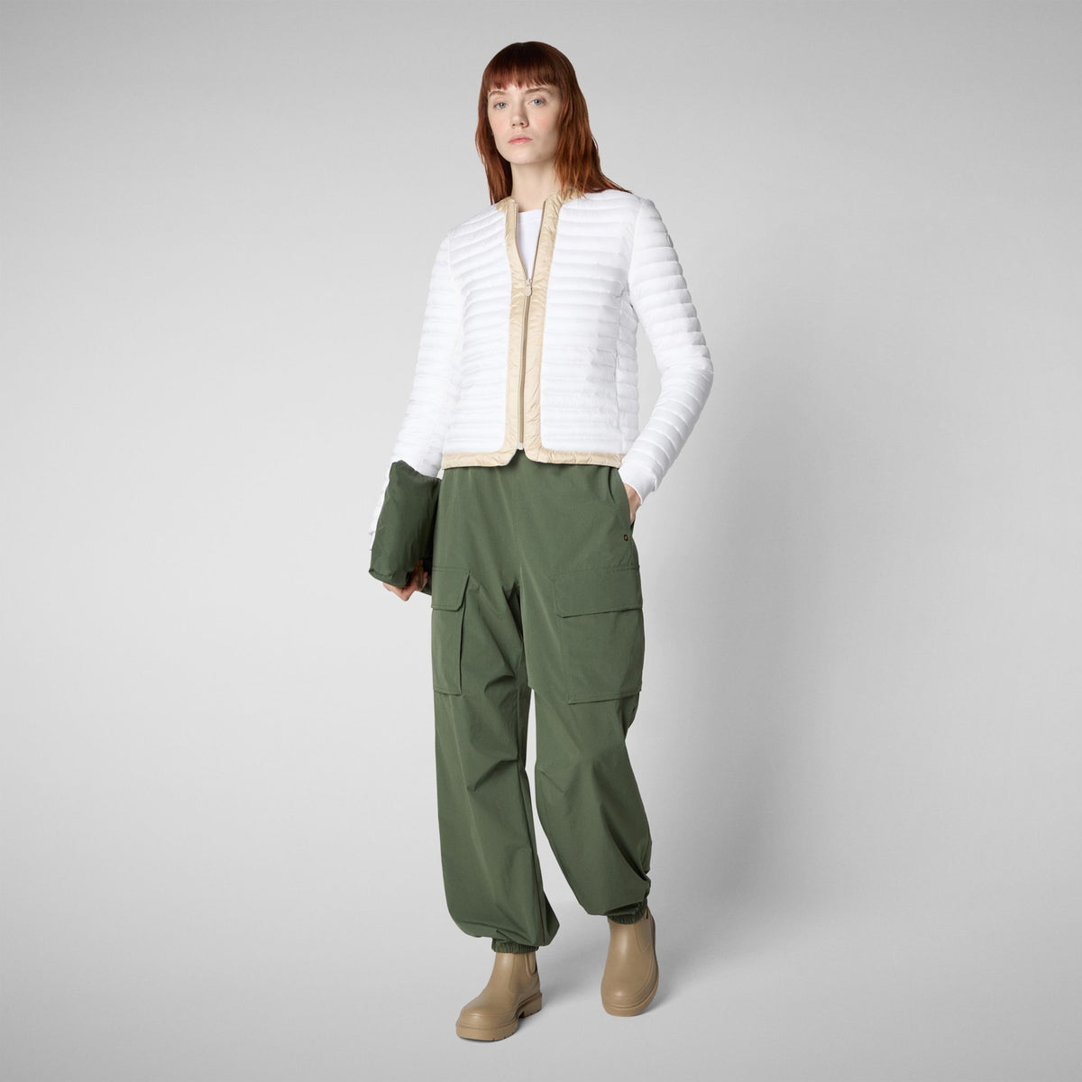 PIUMINO LEGGERO CHANEL DONNA SAVE THE DUCK PE CARINA D30614 IRIS