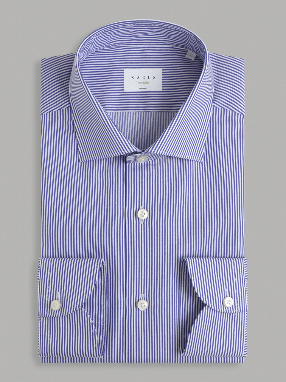 CAMICIA UOMO XACUS TRAVEL SHIRT RIGATA TAYLOR 11810 WF558ML