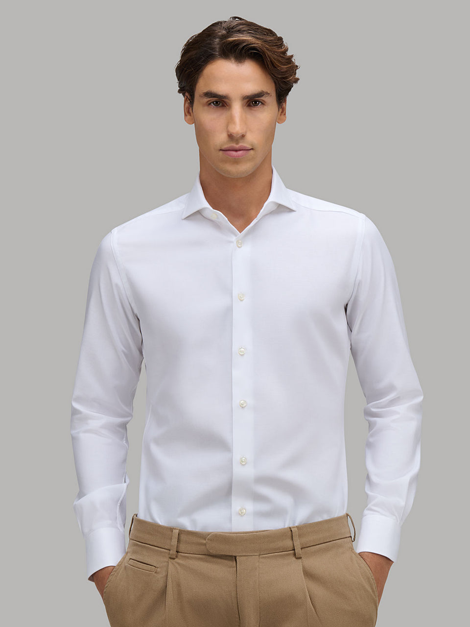 CAMICIA UOMO XACUS DIAGONALE TRAVEL SHIRT 31803 WF588ML TAILOR